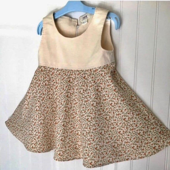 One of a kind Floral Print Dress, Pure Cotton - Picture 1 of 3